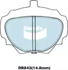 Комплект тормозных колодок BENDIX-AU DB843 -4WD