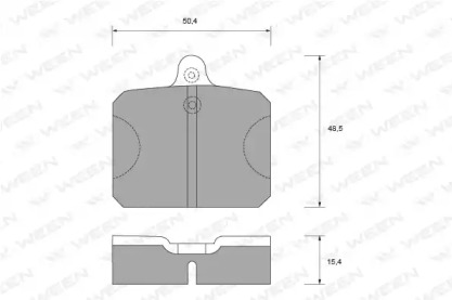 Комплект тормозных колодок WEEN 151-2100
