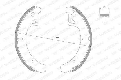 Комлект тормозных накладок WEEN 152-2002