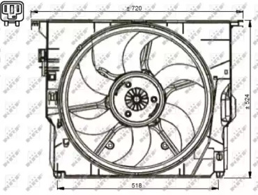 Вентилятор WILMINK GROUP WG1720663