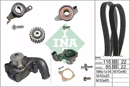 Комплект водяного насоса / зубчатого ремня WILMINK GROUP WG1710002