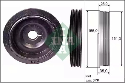 Ременный шкив WILMINK GROUP WG1254405