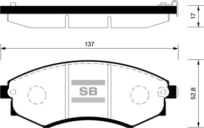 Комплект тормозных колодок FI.BA FBP1048