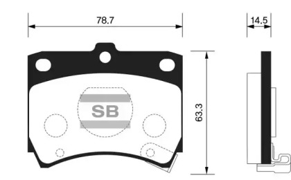 Комплект тормозных колодок FI.BA FBP1049