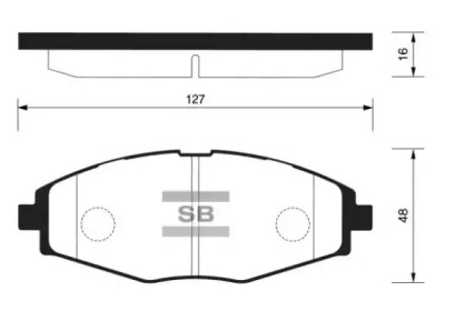 Комплект тормозных колодок FI.BA FBP1086