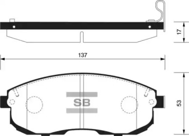 Комплект тормозных колодок FI.BA FBP1107-F