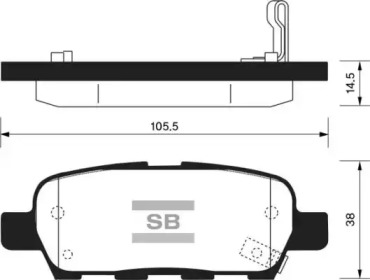 Комплект тормозных колодок FI.BA FBP1184