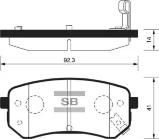 Комплект тормозных колодок FI.BA FBP1189