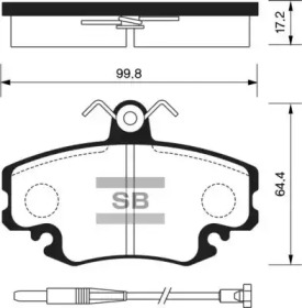 Комплект тормозных колодок FI.BA FBP1243