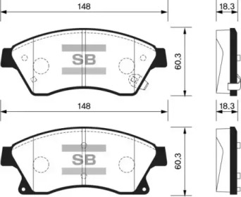 Комплект тормозных колодок FI.BA FBP1362