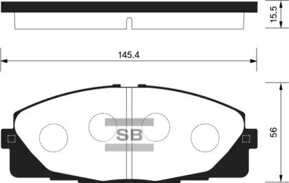 Комплект тормозных колодок FI.BA FBP1376