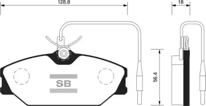 Комплект тормозных колодок FI.BA FBP1483