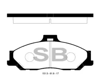 Комплект тормозных колодок FI.BA FBP1628