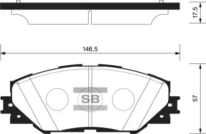 Комплект тормозных колодок FI.BA FBP2138