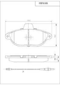 Комплект тормозных колодок FI.BA FBP4109