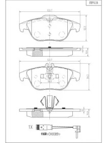 Комплект тормозных колодок FI.BA FBP4134