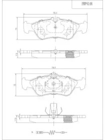 Комплект тормозных колодок FI.BA FBP4144