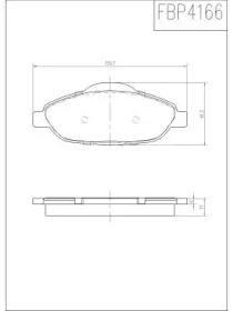 Комплект тормозных колодок FI.BA FBP4166