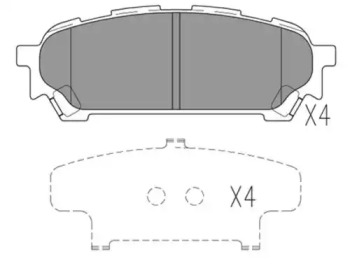 Комплект тормозных колодок FI.BA FBP4191