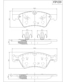 Комплект тормозных колодок FI.BA FBP4259