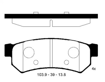 Комплект тормозных колодок FI.BA FBP4269