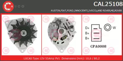 Генератор CASCO CAL25108AS