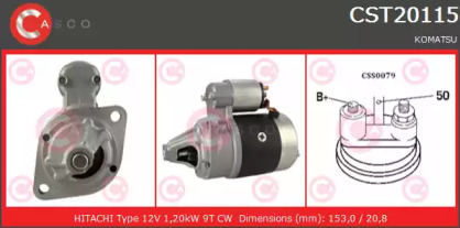 Стартер CASCO CST20115GS