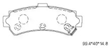 Комплект тормозных колодок ASIMCO KD1724