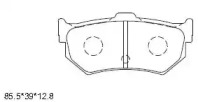 Комплект тормозных колодок ASIMCO KD1730