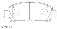 Комплект тормозных колодок ASIMCO KD2267