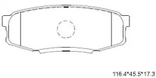 Комплект тормозных колодок ASIMCO KD2388