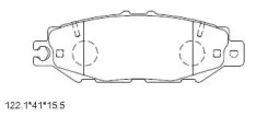 Комплект тормозных колодок ASIMCO KD2705