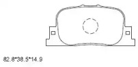 Комплект тормозных колодок ASIMCO KD2721