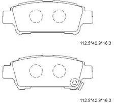 Комплект тормозных колодок ASIMCO KD2746