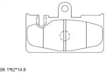 Комплект тормозных колодок ASIMCO KD2752