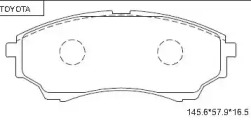 Комплект тормозных колодок ASIMCO KD2759