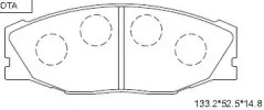 Комплект тормозных колодок ASIMCO KD2761