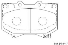 Комплект тормозных колодок ASIMCO KD2768