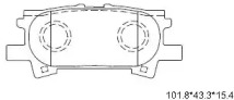 Комплект тормозных колодок ASIMCO KD2783