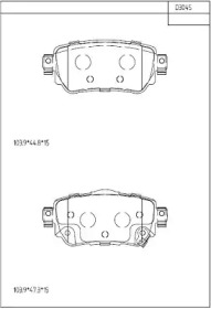 Комплект тормозных колодок ASIMCO KD3045