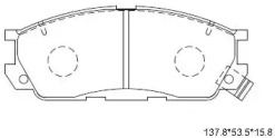 Комплект тормозных колодок ASIMCO KD3702