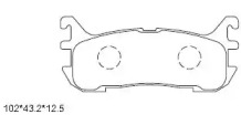 Комплект тормозных колодок ASIMCO KD3713