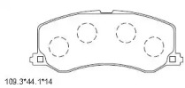 Комплект тормозных колодок ASIMCO KD3762