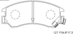 Комплект тормозных колодок ASIMCO KD3763