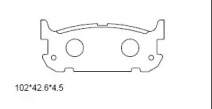 Комплект тормозных колодок ASIMCO KD3774