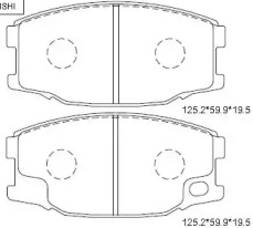 Комплект тормозных колодок ASIMCO KD4205