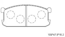 Комплект тормозных колодок ASIMCO KD4745