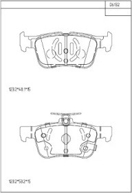 Комплект тормозных колодок ASIMCO KD6132