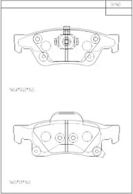 Комплект тормозных колодок ASIMCO KD6140