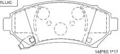 Комплект тормозных колодок ASIMCO KD6718